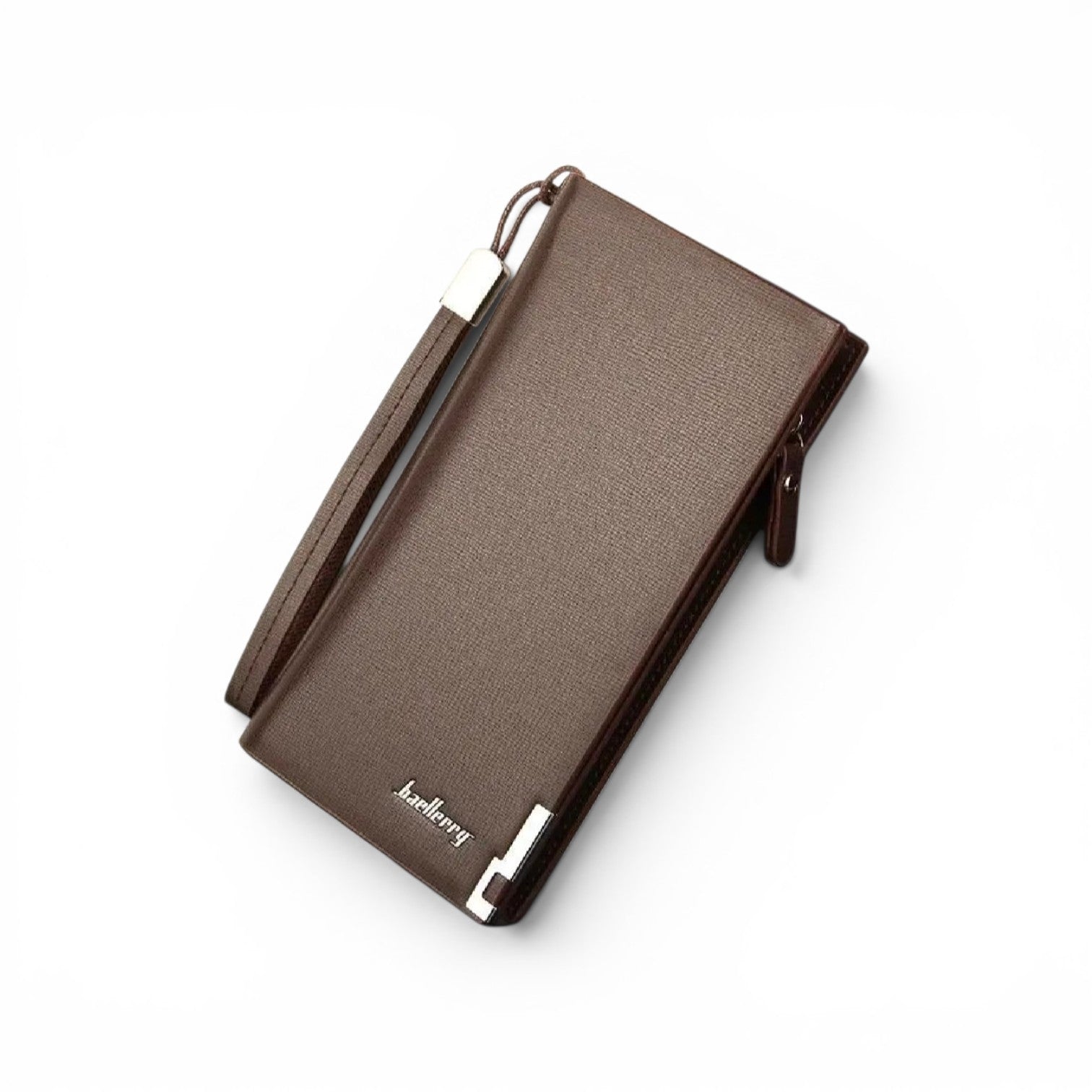 All-in-One Synthetic Leather Long Wallet with Wrist Strap | OAS-W05
